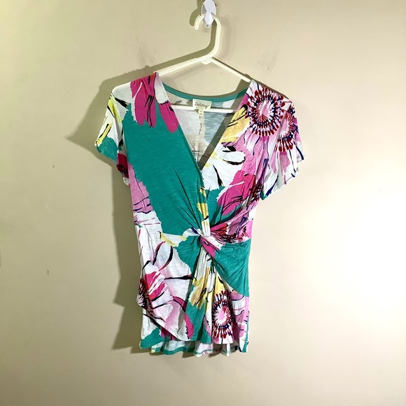 Anthropologie Tops - Anthropologie 🌵 Deletta Twist Front Floral Top